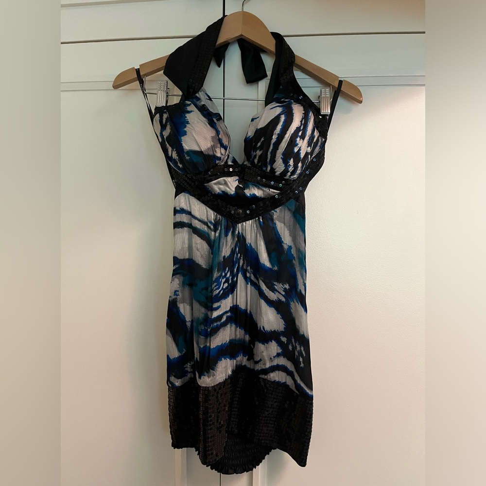 Bebe silk tunic dress size medium